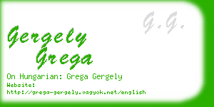 gergely grega business card